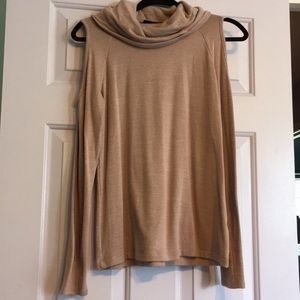 Off the Shoulder Taupe Sweater